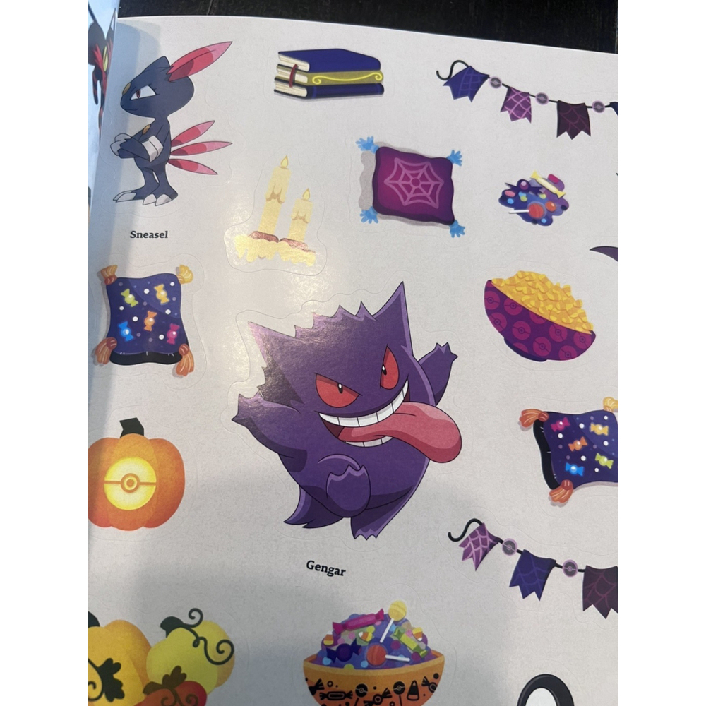 Pokémon Official Halloween Sticker Book 700+ Stickers Gengar Pikachu NEW - Picture 5 of 6